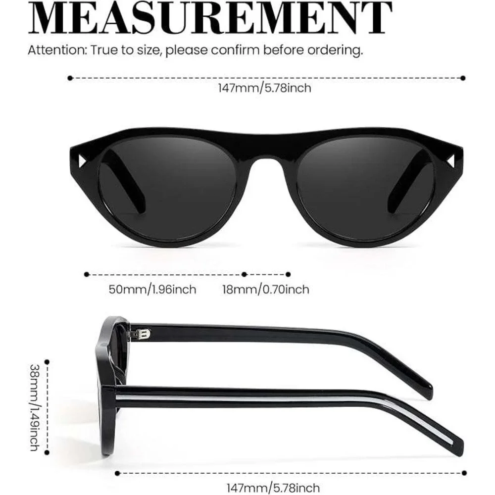 Fashion Sunglasses For Women Eyewear Retro Classy Streetwear Driving Shades‎ New
